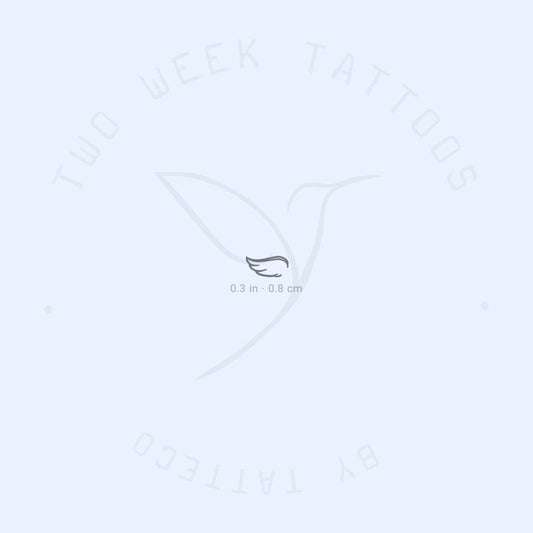 Tatuaje semipermanente de ala derecha pequeña - Juego de 2