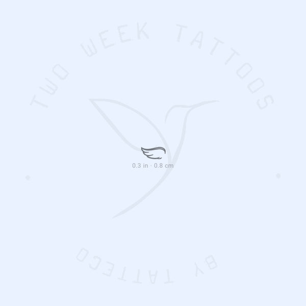 Tiny Wing Right Semi-Permanent Tattoo - Set of 2