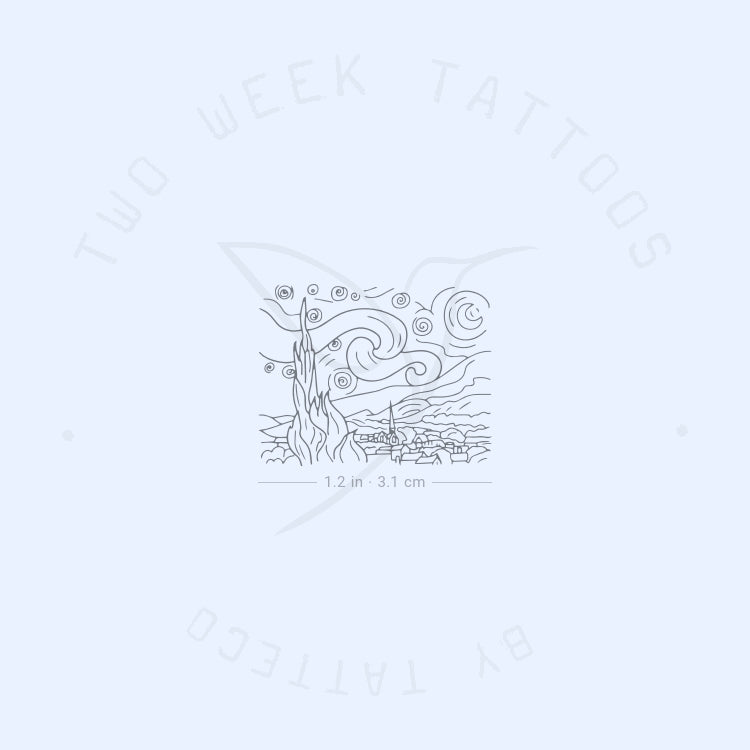 Starry Night Semi-Permanent Tattoo - Set of 2
