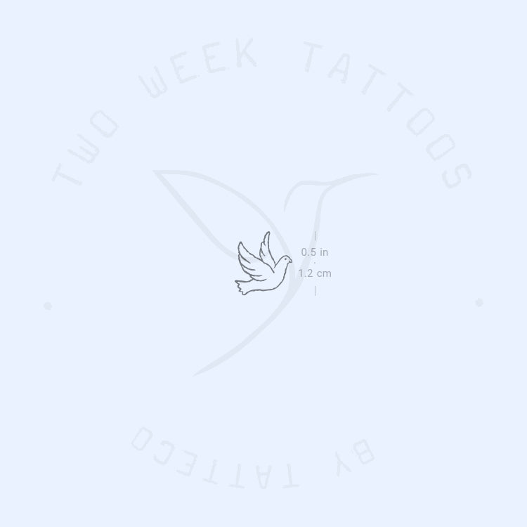 Dove Of Peace Semi-Permanent Tattoo - Set of 2