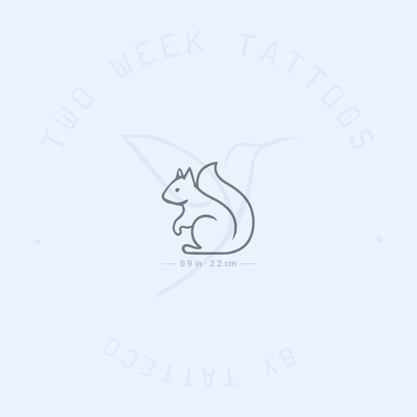 Squirrel Semi-Permanent Tattoo - Set of 2