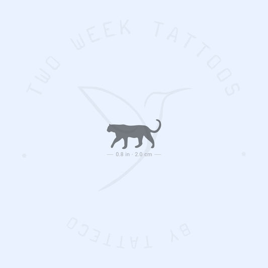 Small Black Panther Semi-Permanent Tattoo - Set of 2