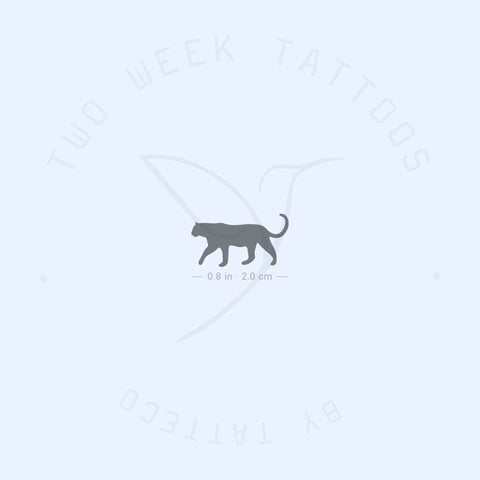 Small Black Panther Semi-Permanent Tattoo - Set of 2