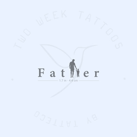 Father Semi-Permanent Tattoo - Set of 2