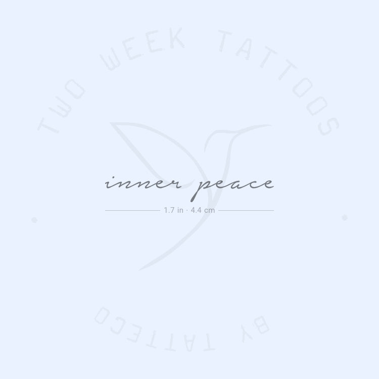 Tatuaje semipermanente "Paz interior" - Juego de 2