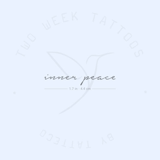 Tatuaje semipermanente "Paz interior" - Juego de 2