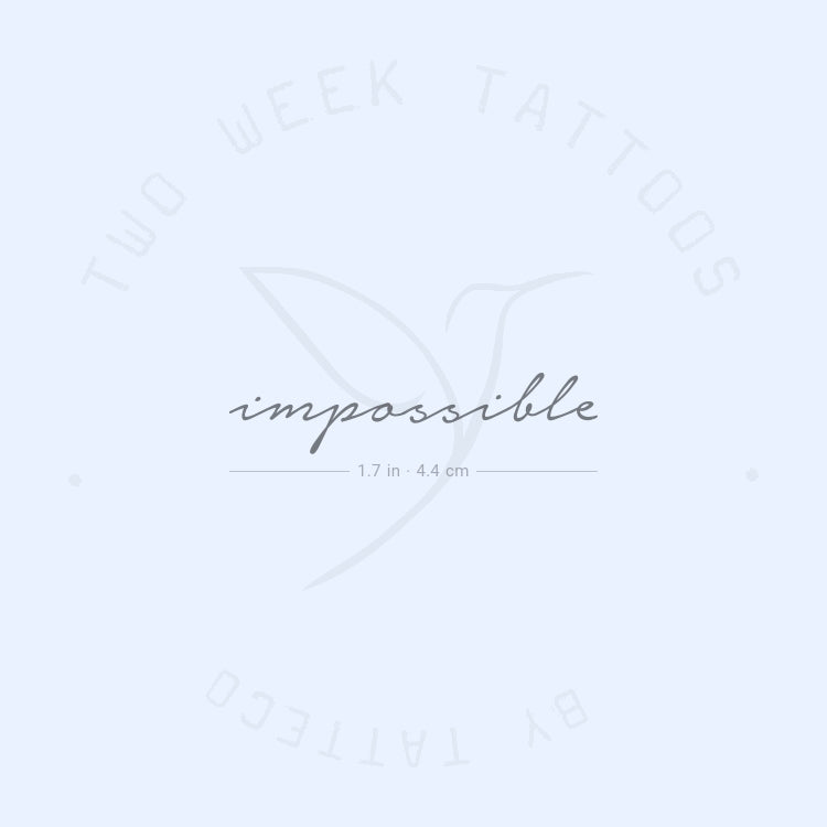 Impossible Semi-Permanent Tattoo - Set of 2