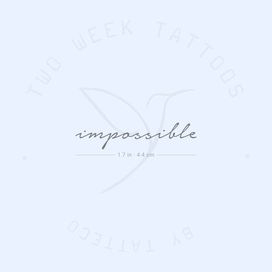 Impossible Semi-Permanent Tattoo - Set of 2