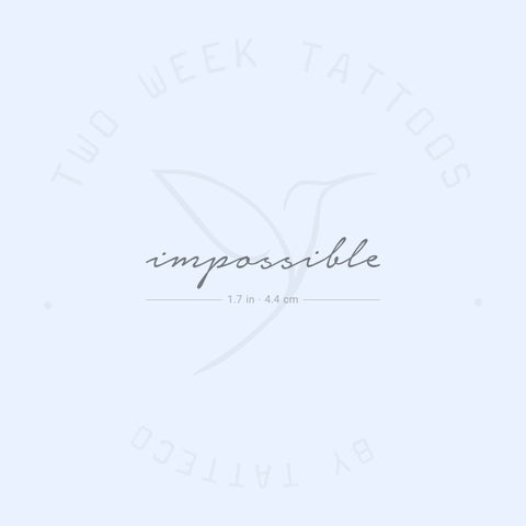 Impossible Semi-Permanent Tattoo - Set of 2