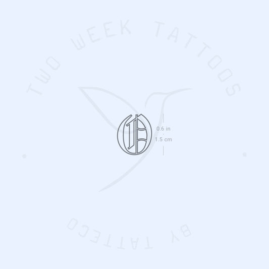 Tatuaje semipermanente de contorno gótico - Juego de 2