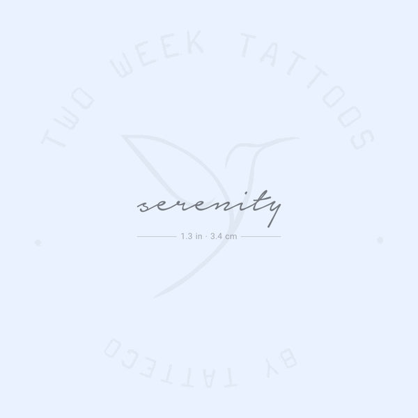 Serenity Semi-Permanent Tattoo - Set of 2
