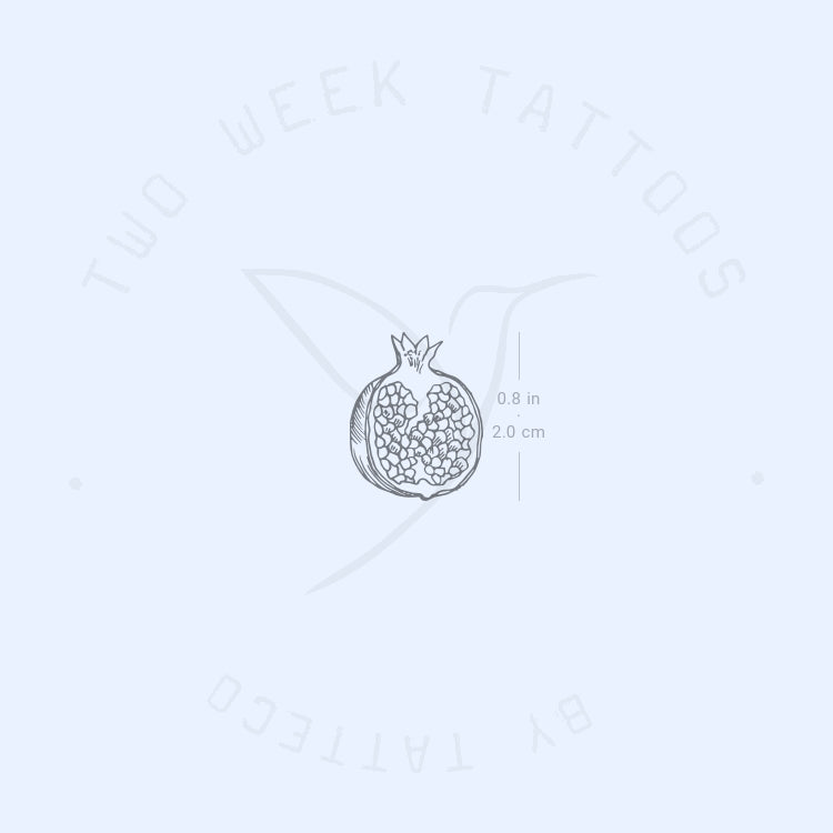 Pomegranate Semi-Permanent Tattoo - Set of 2