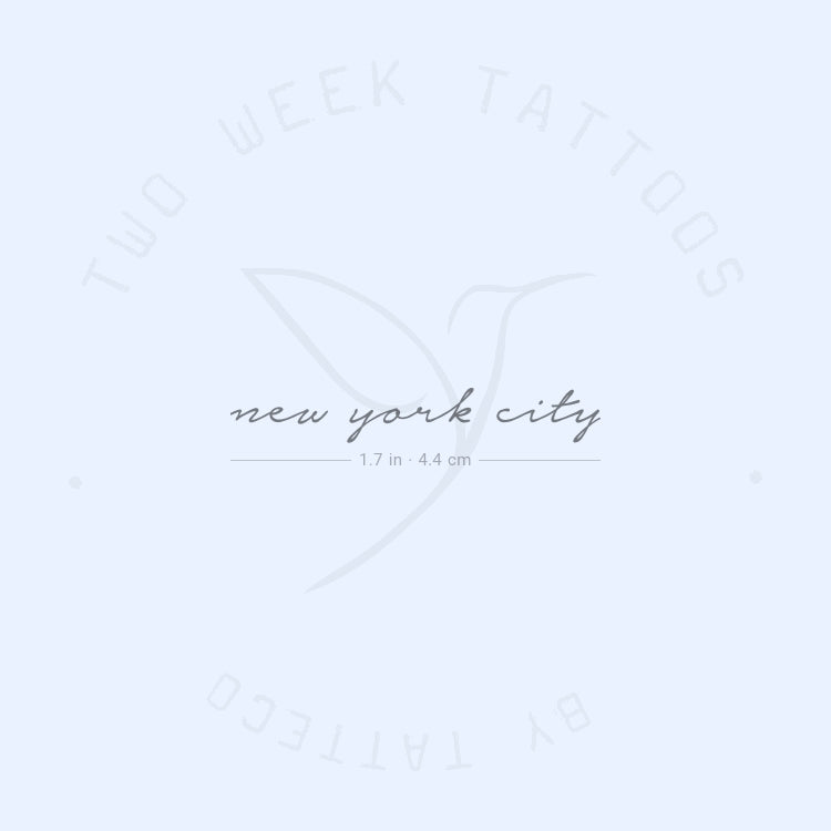 New York City Semi-Permanent Tattoo - Set of 2