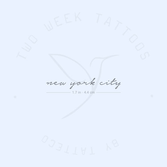 New York City Semi-Permanent Tattoo - Set of 2