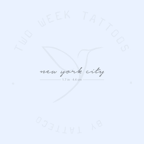 New York City Semi-Permanent Tattoo - Set of 2