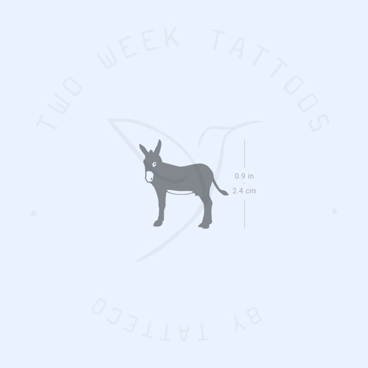 Donkey Semi-Permanent Tattoo - Set of 2