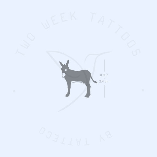 Tatuaje semipermanente de burro (juego de 2)