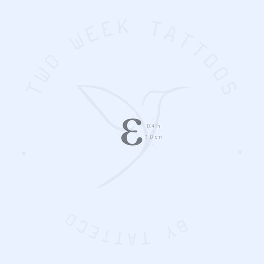 Tatuaje semipermanente Epsilon ε - Juego de 2