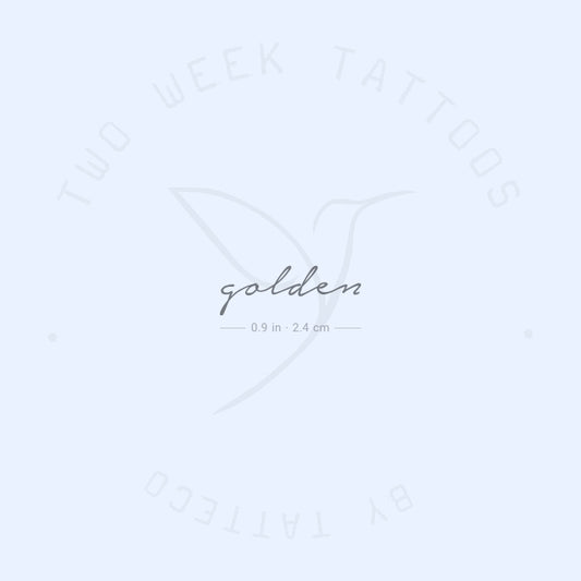 Golden Semi-Permanent Tattoo - Set of 2