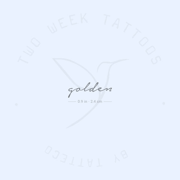 Golden Semi-Permanent Tattoo - Set of 2