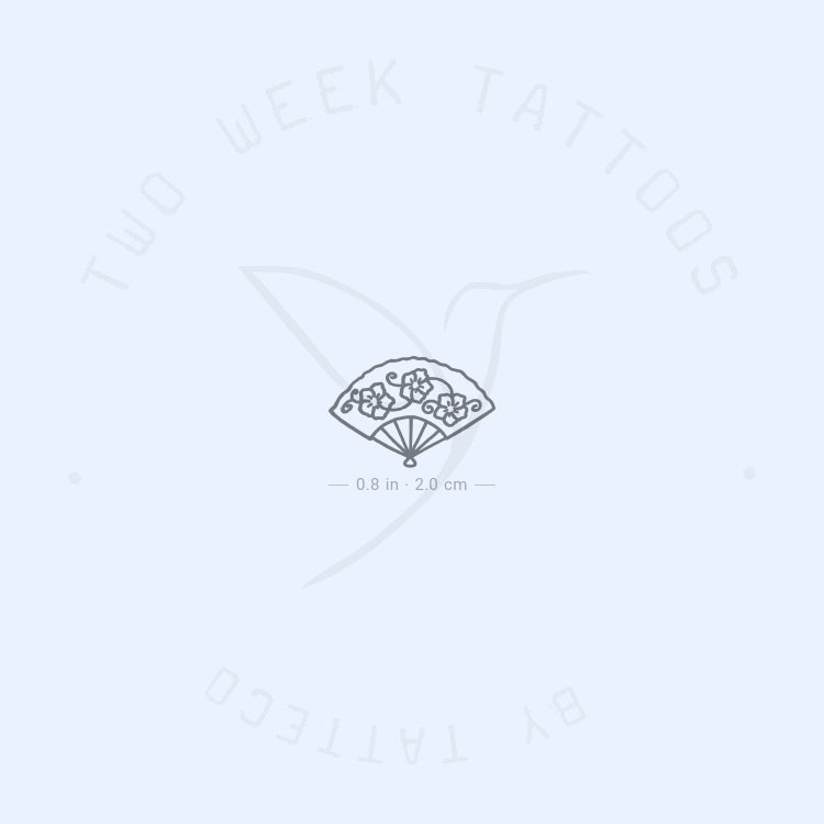 Hand Fan Semi-Permanent Tattoo - Set of 2