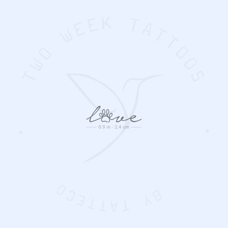 Puppy Love Semi-Permanent Tattoo - Set of 2