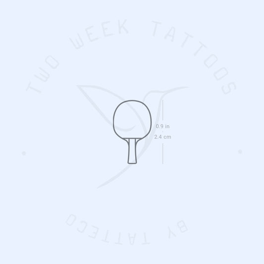Tatuaje semipermanente de paleta de ping pong (juego de 2)