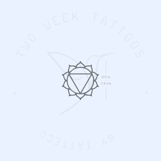 Tatuaje semipermanente Manipura Chakra - Juego de 2