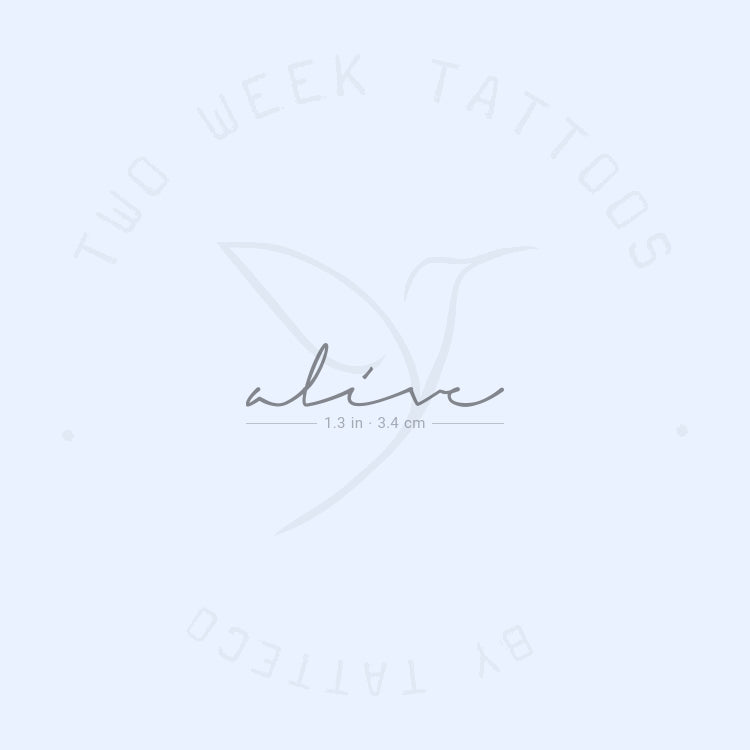 Tatuaje semipermanente Alive - Juego de 2