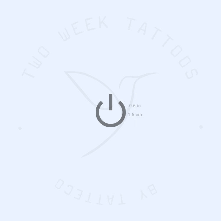 Tatuaje semipermanente con símbolo de espera - Juego de 2