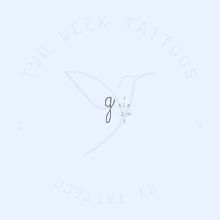 Tatuaje semipermanente de Hailey Bieber G - Juego de 2