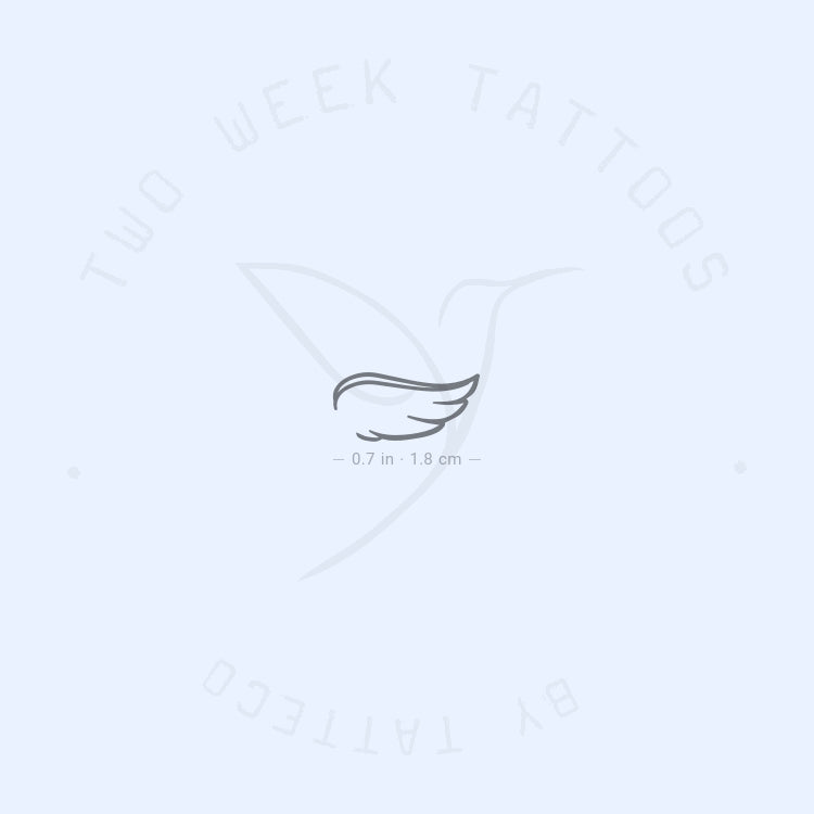 Small Right Wing Semi-Permanent Tattoo - Set of 2
