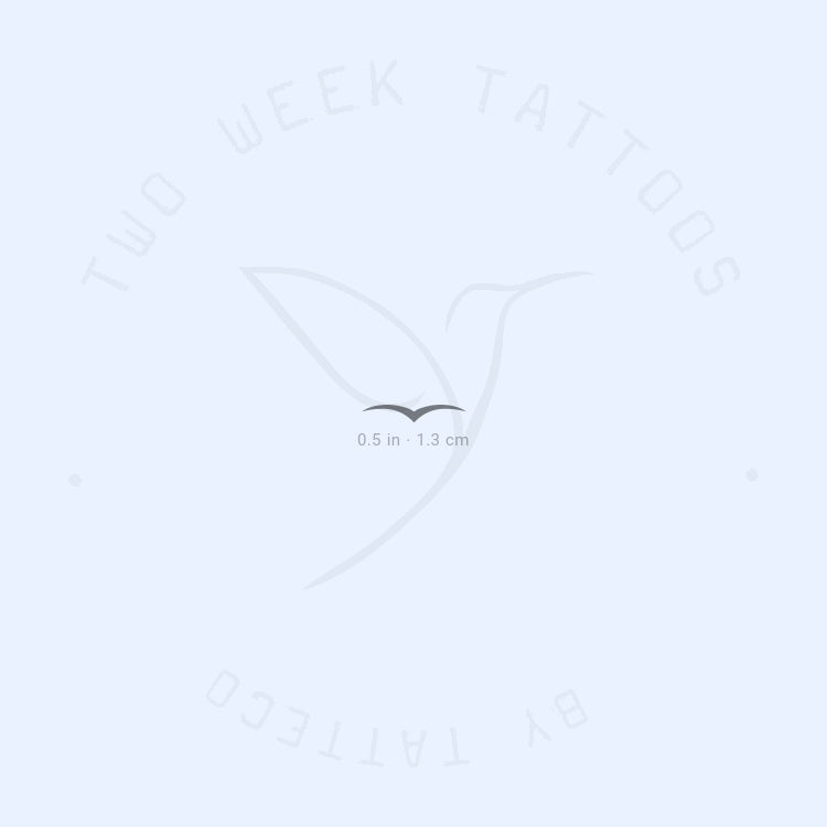 Minimalist Seagull Semi-Permanent Tattoo - Set of 2