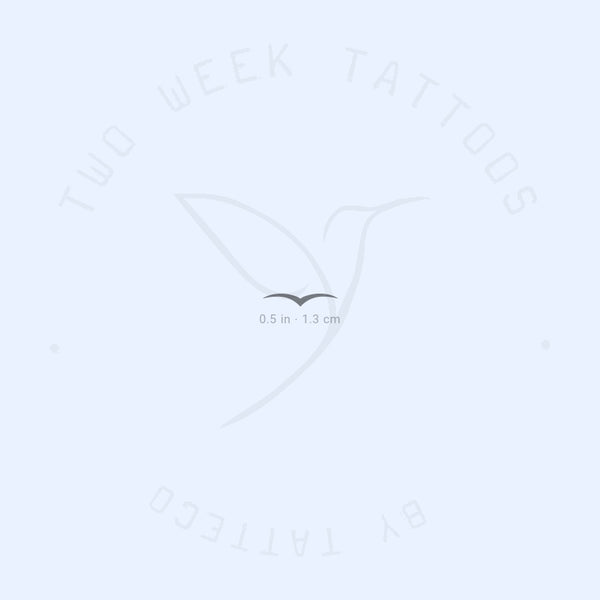 Minimalist Seagull Semi-Permanent Tattoo - Set of 2