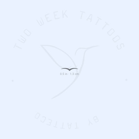 Minimalist Seagull Semi-Permanent Tattoo - Set of 2