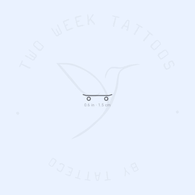 Skateboard Semi-Permanent Tattoo - Set of 2