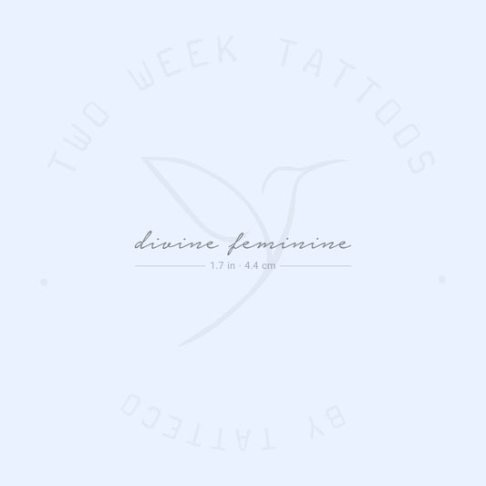 Divine Feminine Semi-Permanent Tattoo - Set of 2
