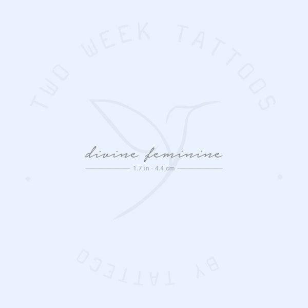 Divine Feminine Semi-Permanent Tattoo - Set of 2