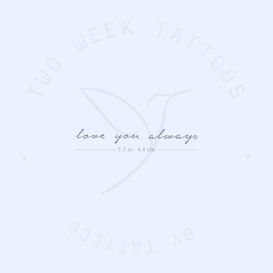 Tatuaje semipermanente "Love You Always" (juego de 2)