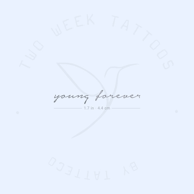 Tatuaje semipermanente Young Forever - Juego de 2