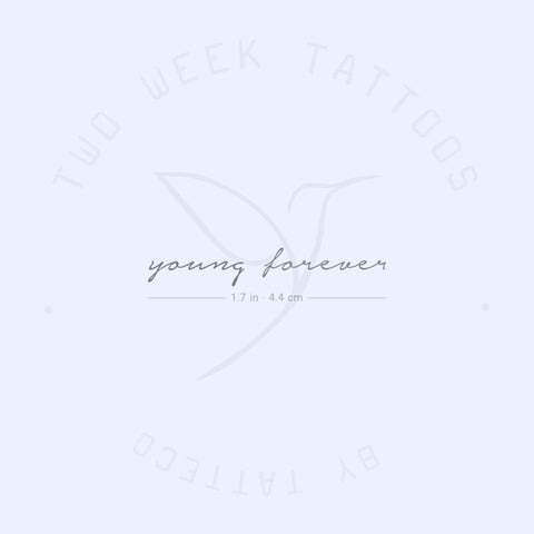 Young Forever Semi-Permanent Tattoo - Set of 2