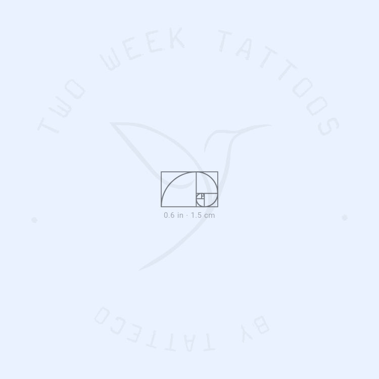 Little Golden Spiral Semi-Permanent Tattoo - Set of 2
