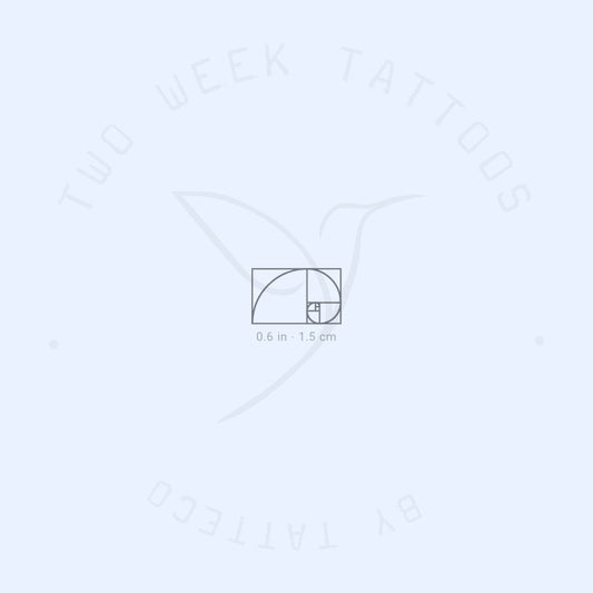 Little Golden Spiral Semi-Permanent Tattoo - Set of 2