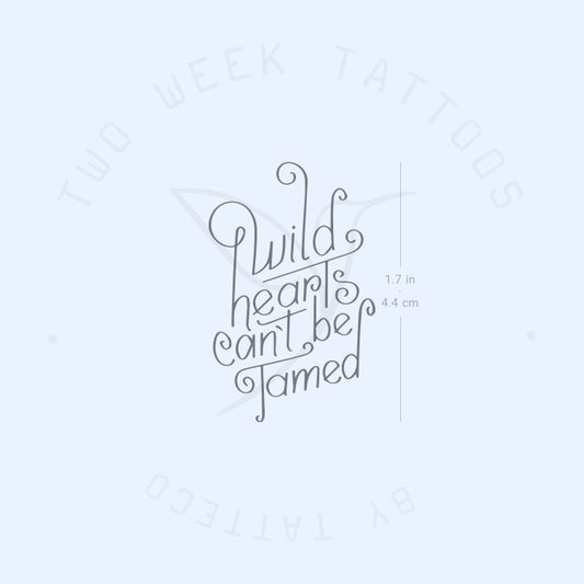 Tatuaje semipermanente "Corazones salvajes que no se pueden domar" - Juego de 2