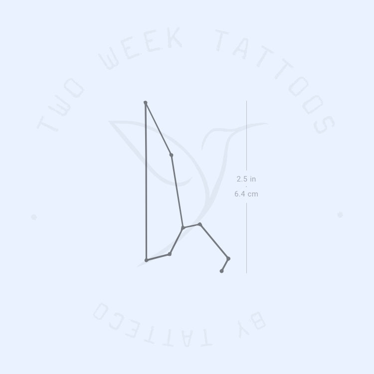 Leo Constellation Semi-Permanent Tattoo - Set of 2