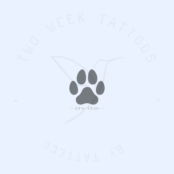 Dog Paw Semi-Permanent Tattoo - Set of 2