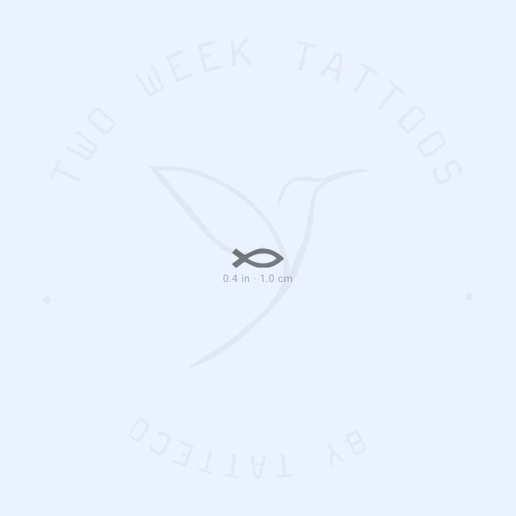 Tatuaje semipermanente Ichthus - Juego de 2