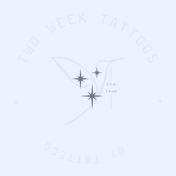 Small Stardust/Sparkle Semi-Permanent Tattoo - Set of 2