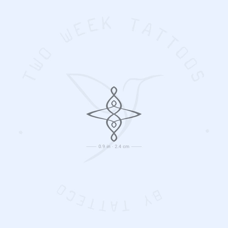 Symmetric Family Symbol Semi-Permanent Tattoo - Set of 2