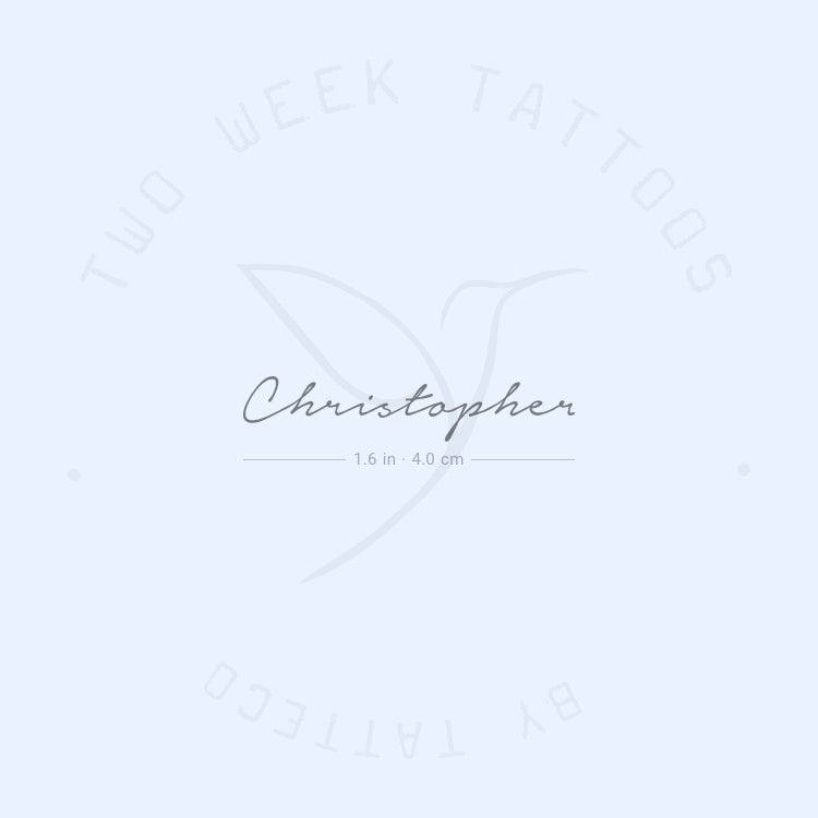 Christopher Semi-Permanent Tattoo - Set of 2